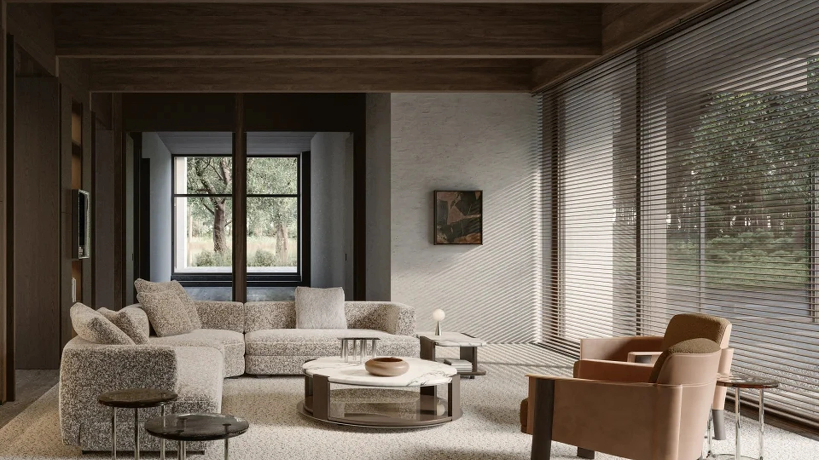Molteni & C imzalı Jeanne mermer sehpa