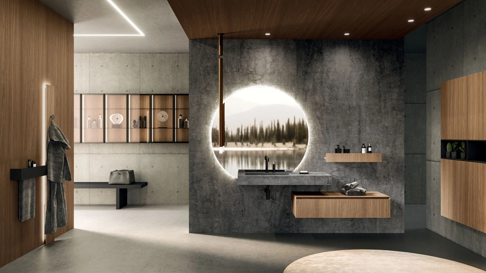 Arrital Rovere 360Gradi 02 Askılı Banyo Mobilyası