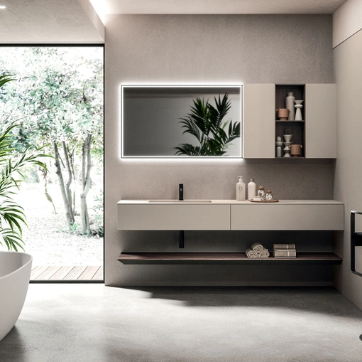 Arrital Lympha 04 Duvar Montajlı Banyo Mobilyası