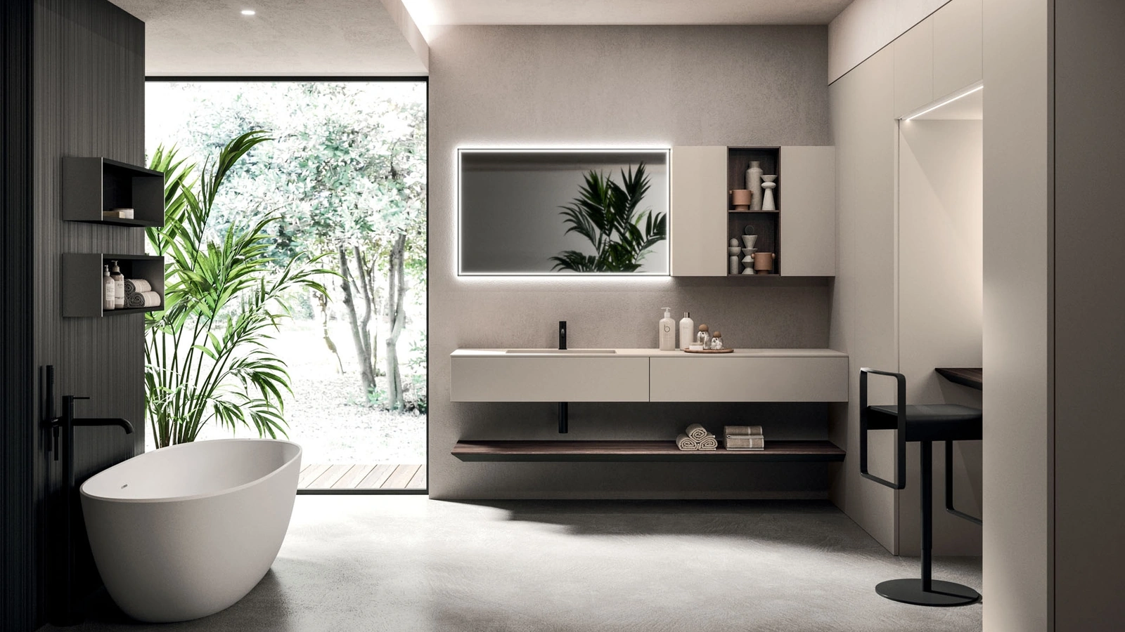 Arrital Lympha 04 Duvar Montajlı Banyo Mobilyası