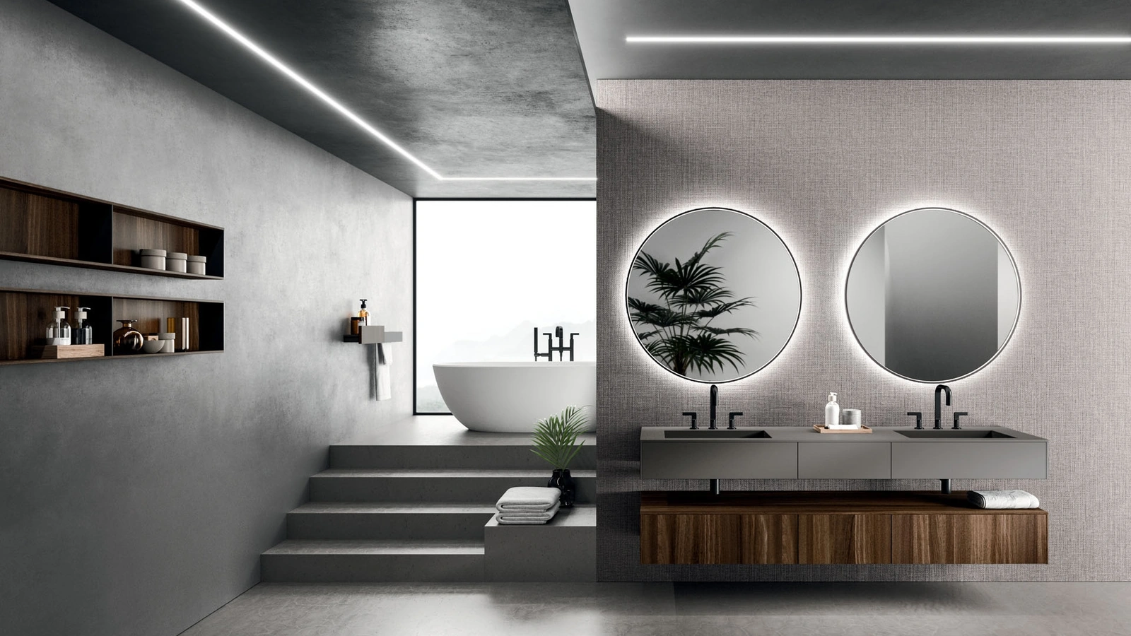 Arrital Rovere di Modo Project 06 askılı Banyo Mobilyası