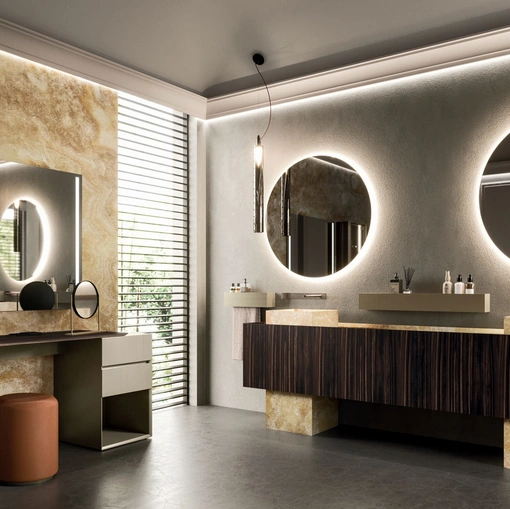 Arrital Must 04 ebano ve oniks banyo mobilyası