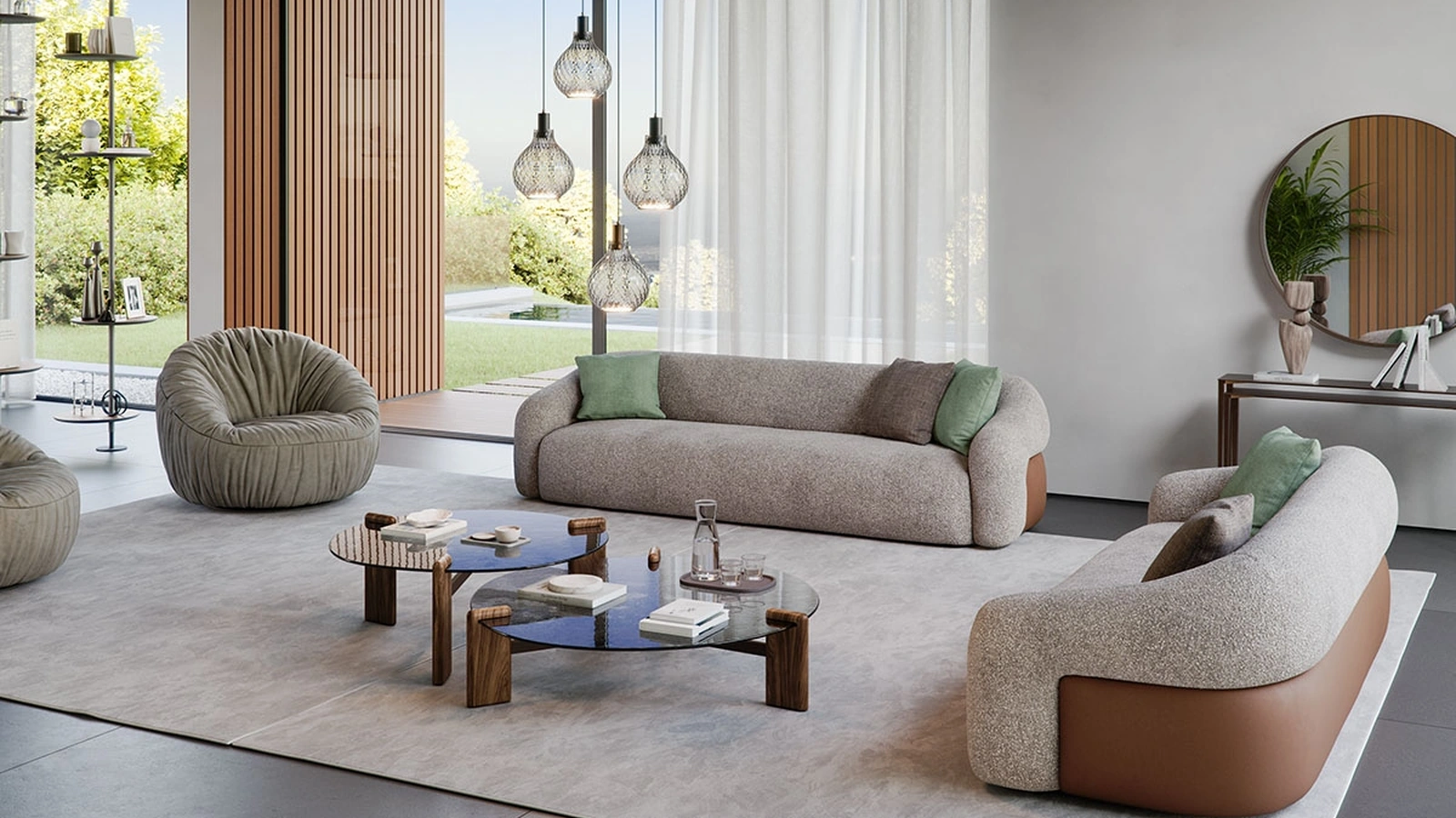 Cattelan Italia'dan Baldwin lineer kanepe