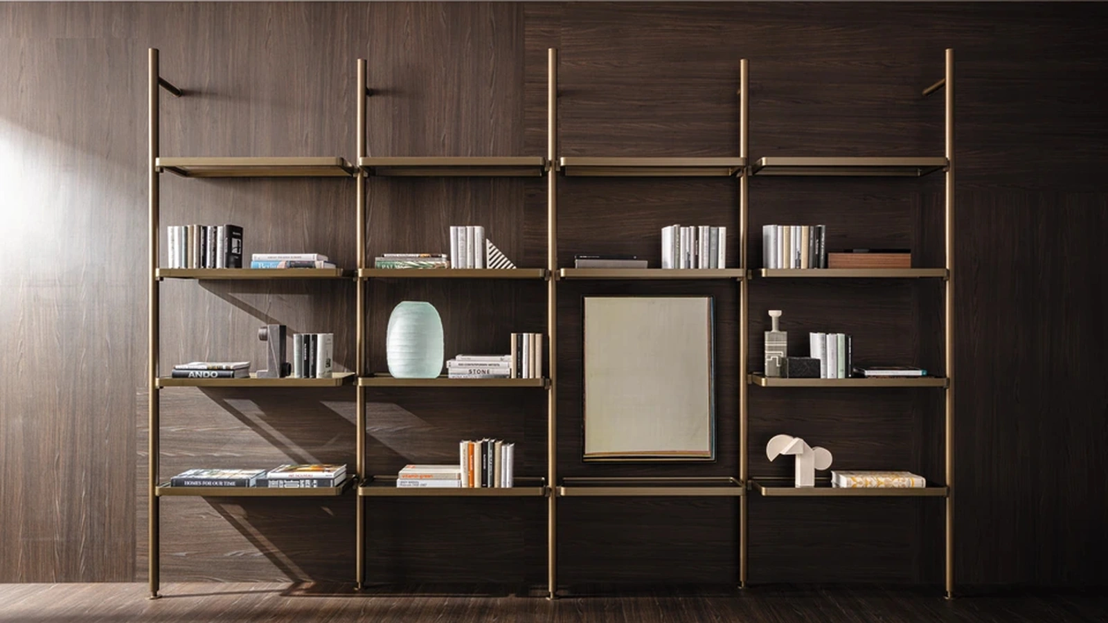 Molteni & C alüminyum Hector kitaplık