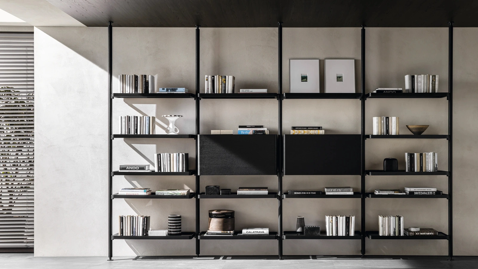 Molteni & C ahşap Hector kitaplık