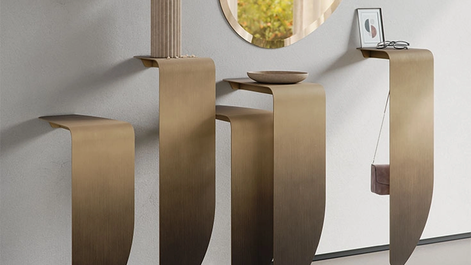 Cattelan Italia Peninsula metal konsol