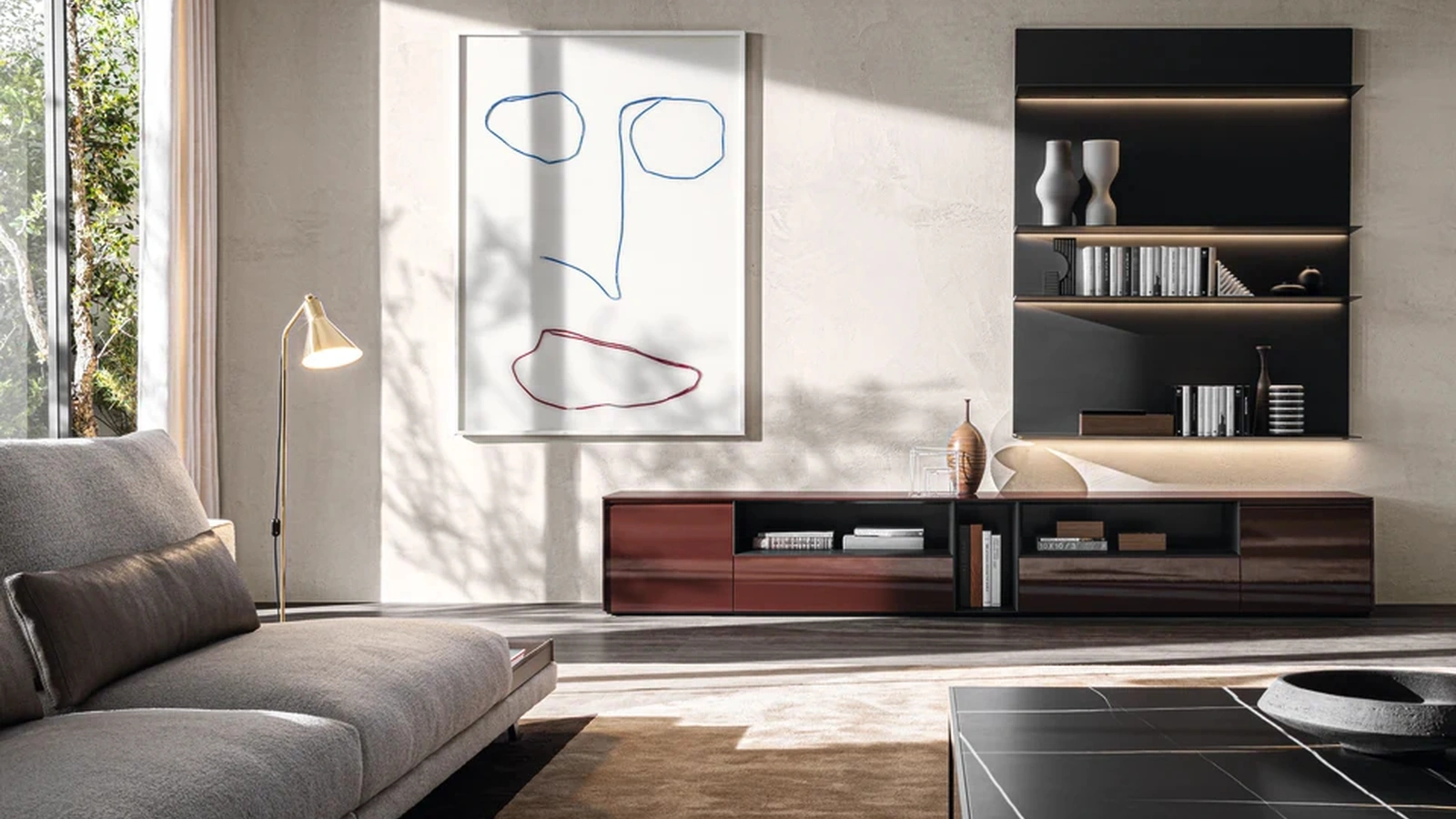 Molteni & C Pass Word Evolution 08 Donanmış Duvar