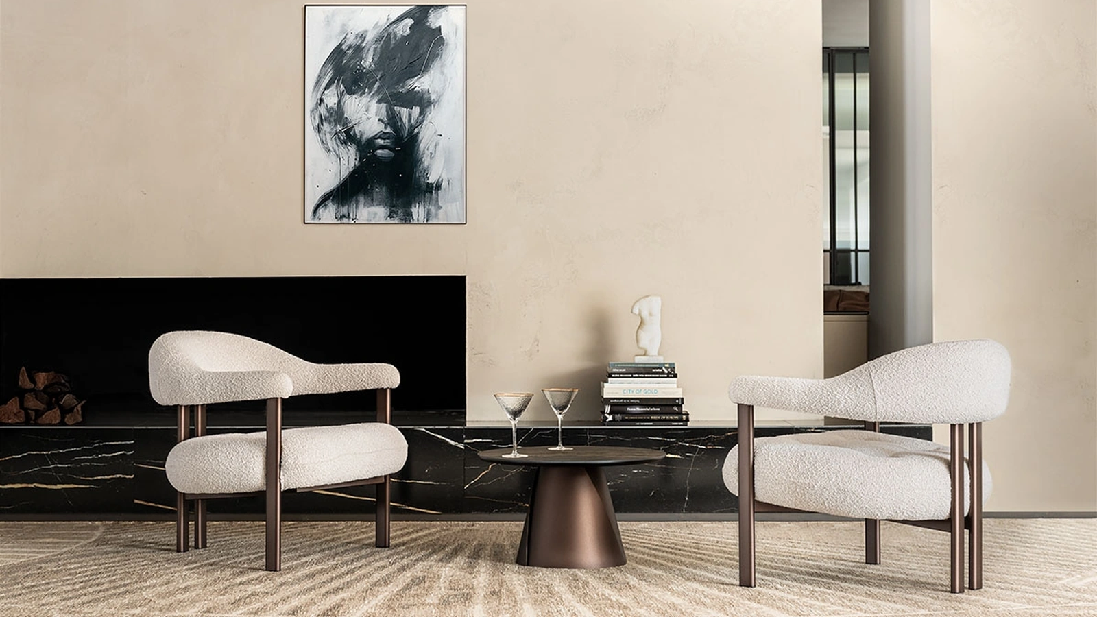 Cattelan Italia Greta Lounge kumaş koltuk