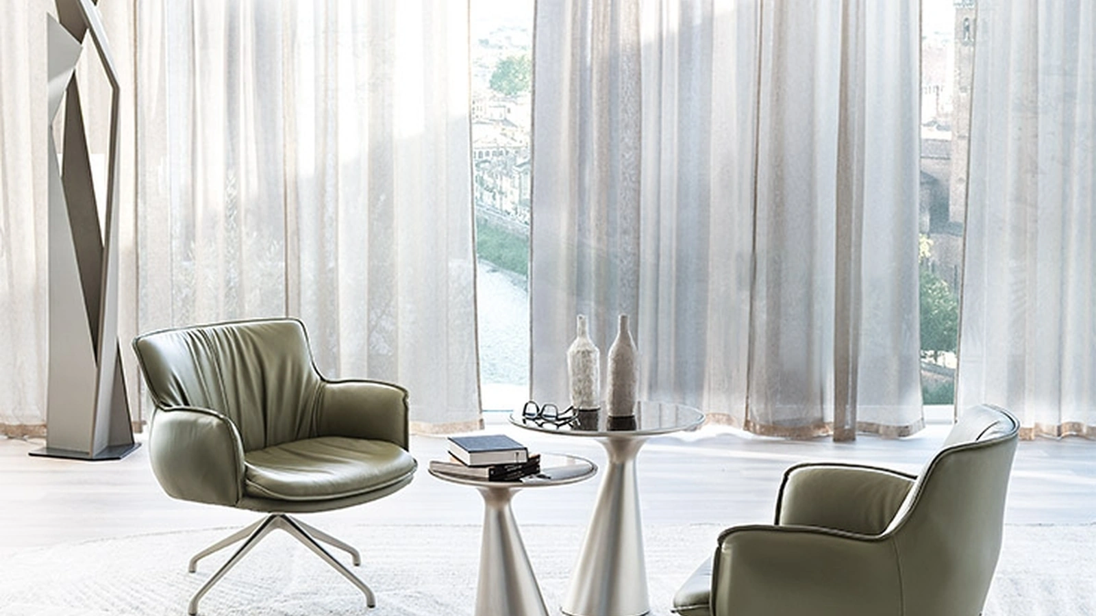 Cattelan Italia Rhonda Lounge deri koltuk