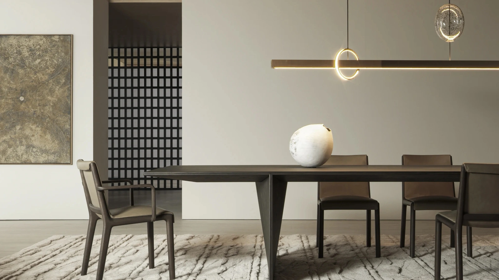 Molteni & C Janet deri sandalye