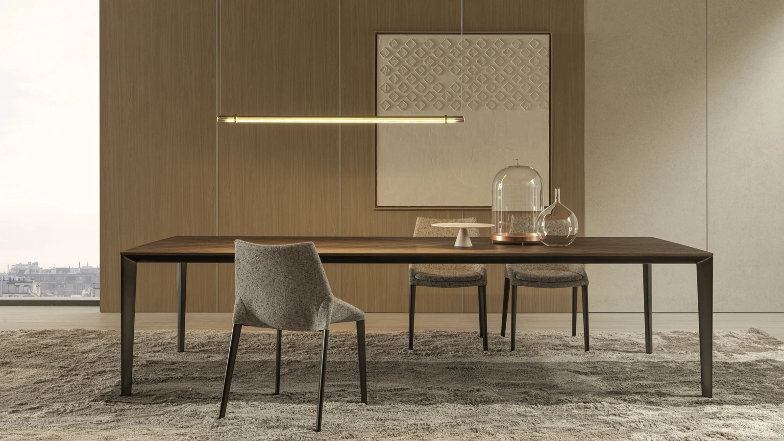 Molteni & C Outline kumaşlı sandalye