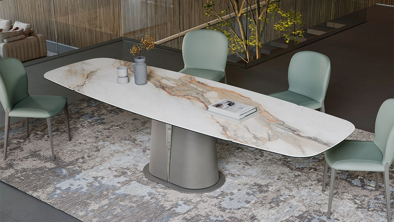Cattelan Italia Gotham Keramik Drive uzatılabilir masa