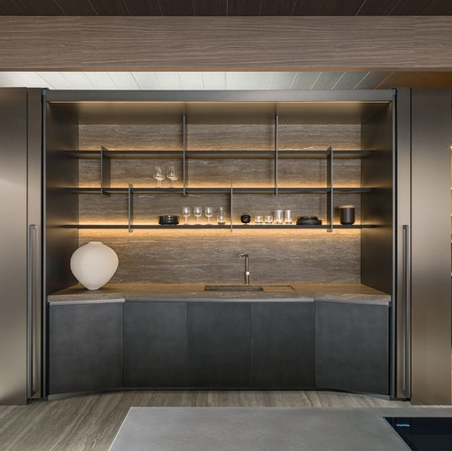 Tivalì 2|0 By Yabu Pushelberg Antrasit Lake Mutfak Tasarımı - Molteni & C