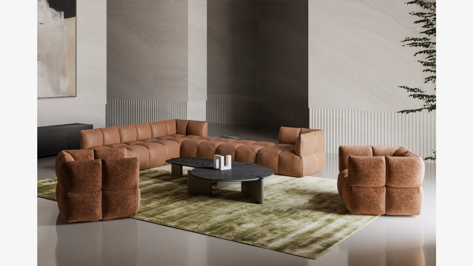 Bonaldo'nun ahşap Flatiron sehpa