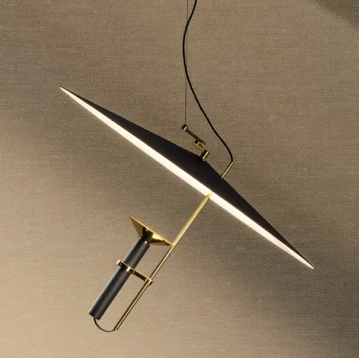 Stilnovo marka alüminyum Luna asma lambası.