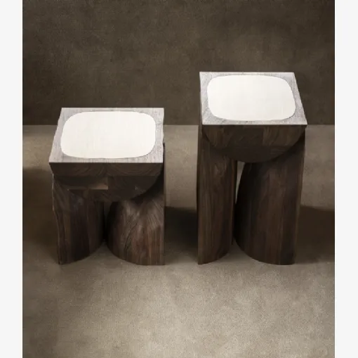 Tavolino Tacchini in legno per il pane