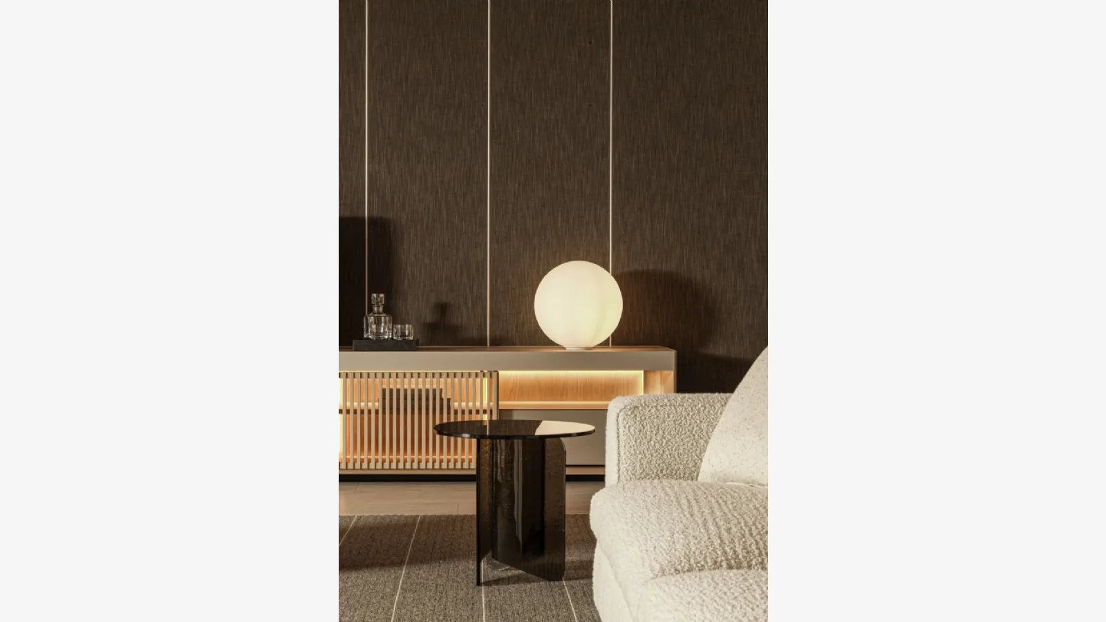 Molteni & C markalı cam masa Fleur