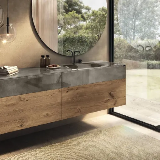 Lago'nun camdan entegre lavabosu