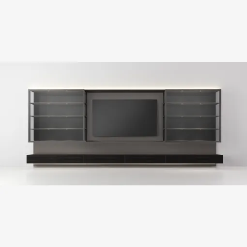 Rimadesio'nun Abacus Grafite Lake ve siyah ebano renkli duvar ün