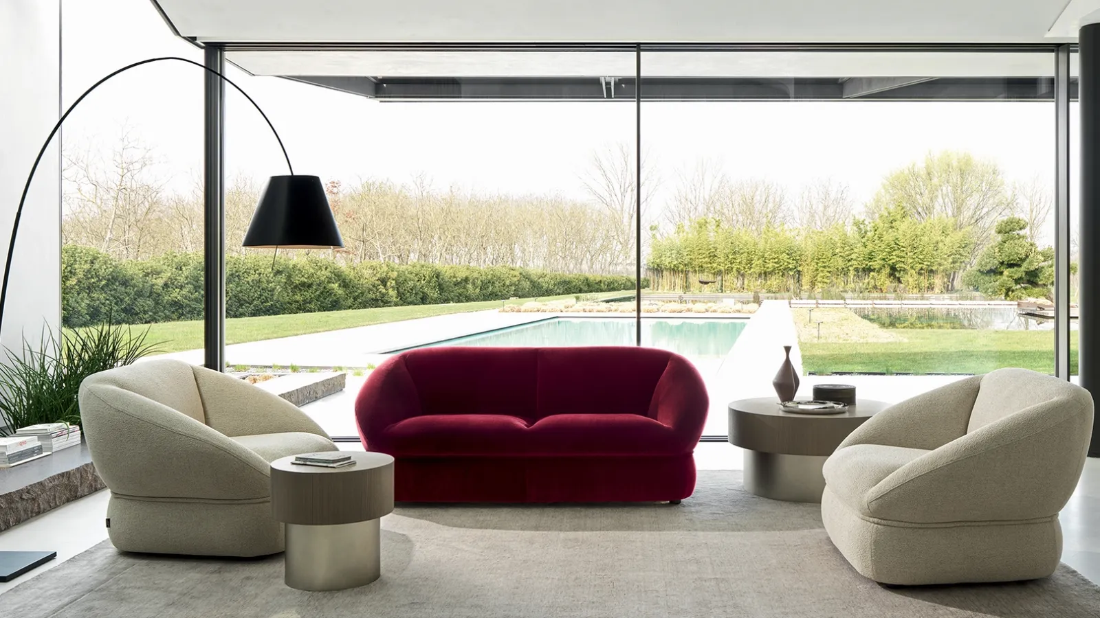 Ditre Italia'nın dolgulu kumaş yüksek koltu