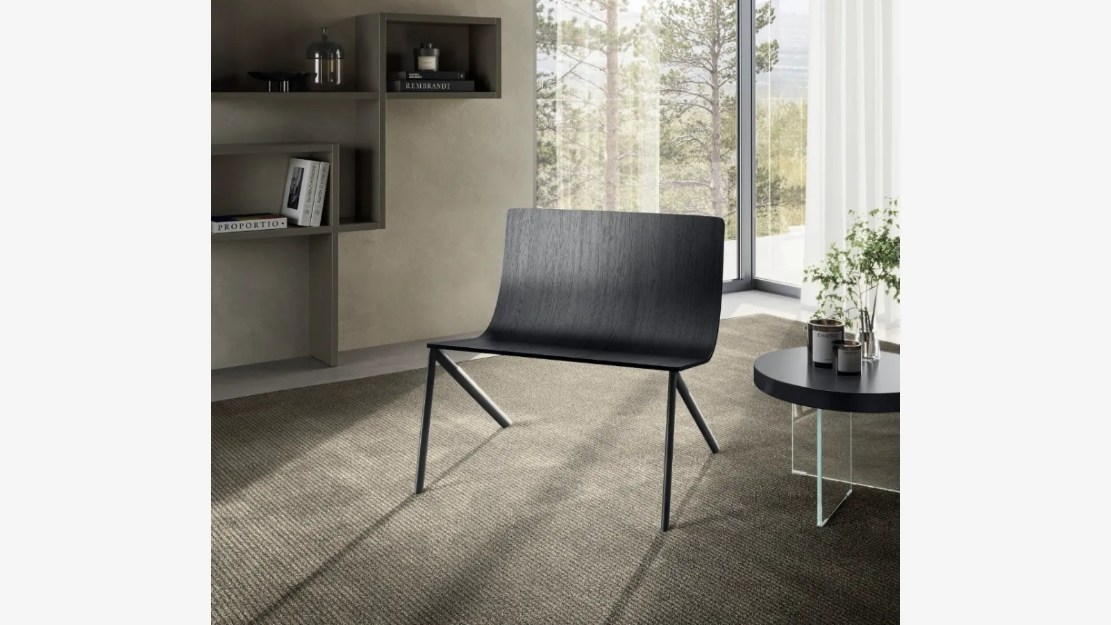 Orta Hava Sandalyesi Lago ahşapt