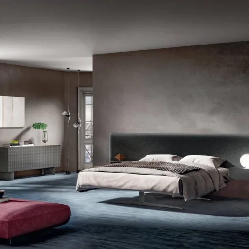 Çelik yatak 1747, Lago marka kadife kaplamalı