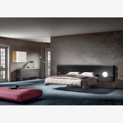 Çelik yatak 1747, Lago marka kadife kaplamalı