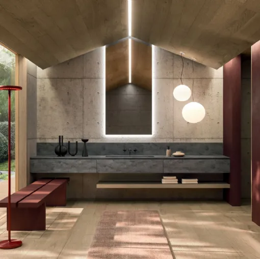 Arrital Corian'dan 360Gradi 04 Askılı Banyo Mobilyası
