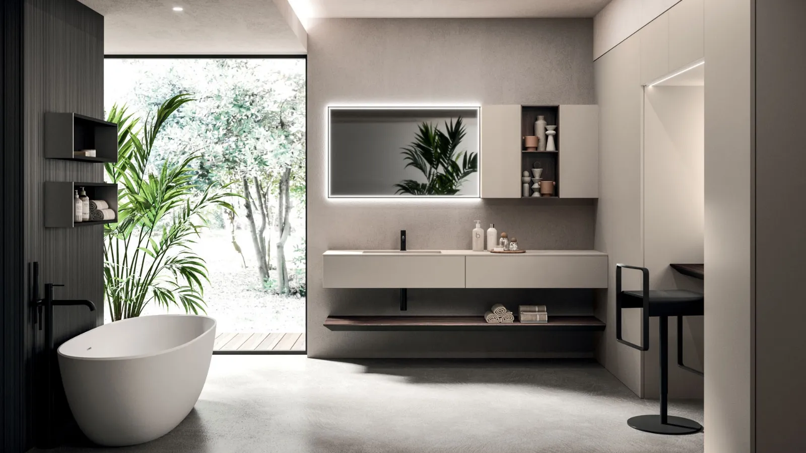 Arrital Lympha 04 Duvar Montajlı Banyo Mobilyası