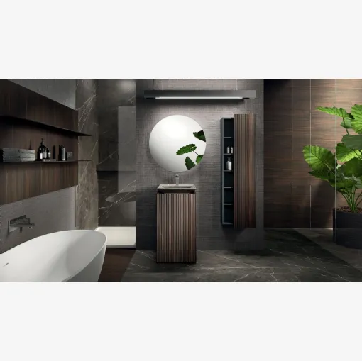 Arrital'ın Meşe Lympha 09 Yerden Banyo Mobilyası