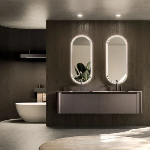 Arrital'ın Metal Brown laklı Modo Project 08 askılı banyo mobilyası