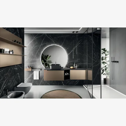 Arrital Bronz teknometal 12 Modo Project askılı banyo mobilyası