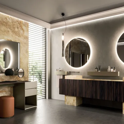 Arrital Must 04 ebano ve oniks banyo mobilyası