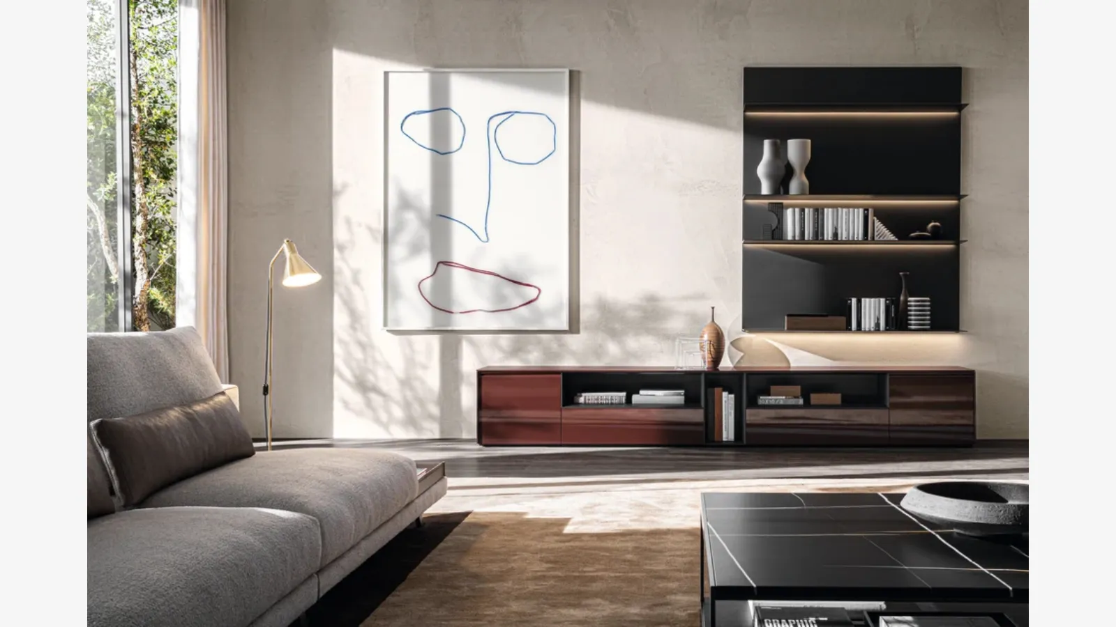 Molteni & C Pass Word Evolution 08 Donanmış Duvar