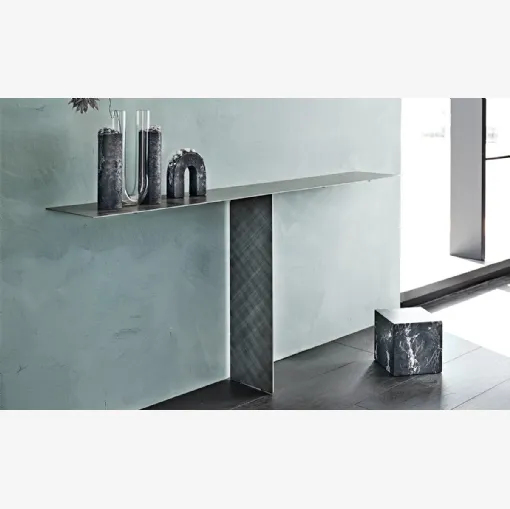 Cattelan Italia'nın çelik tasarım konsol masası