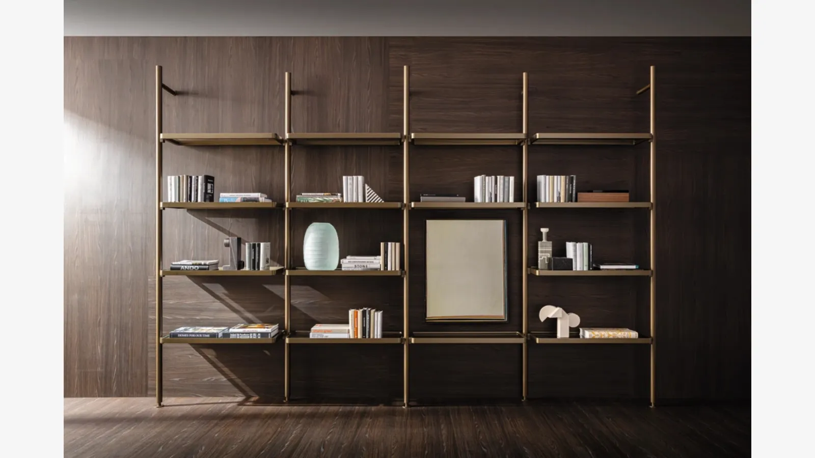 Molteni & C alüminyum Hector kitaplık