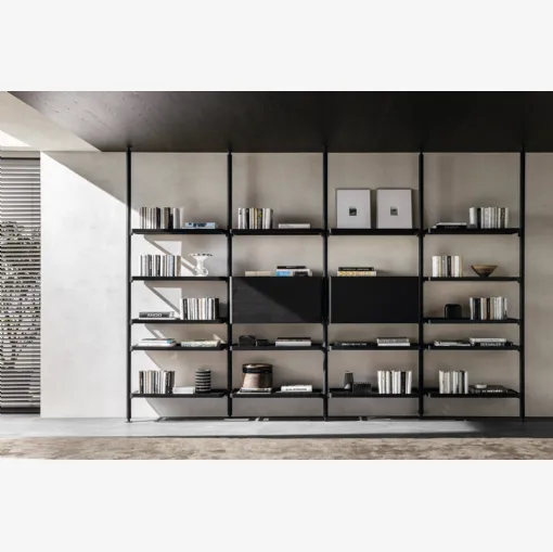 Molteni & C ahşap Hector kitaplık
