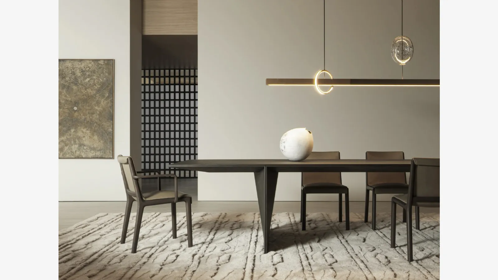 Molteni & C Janet deri sandalye