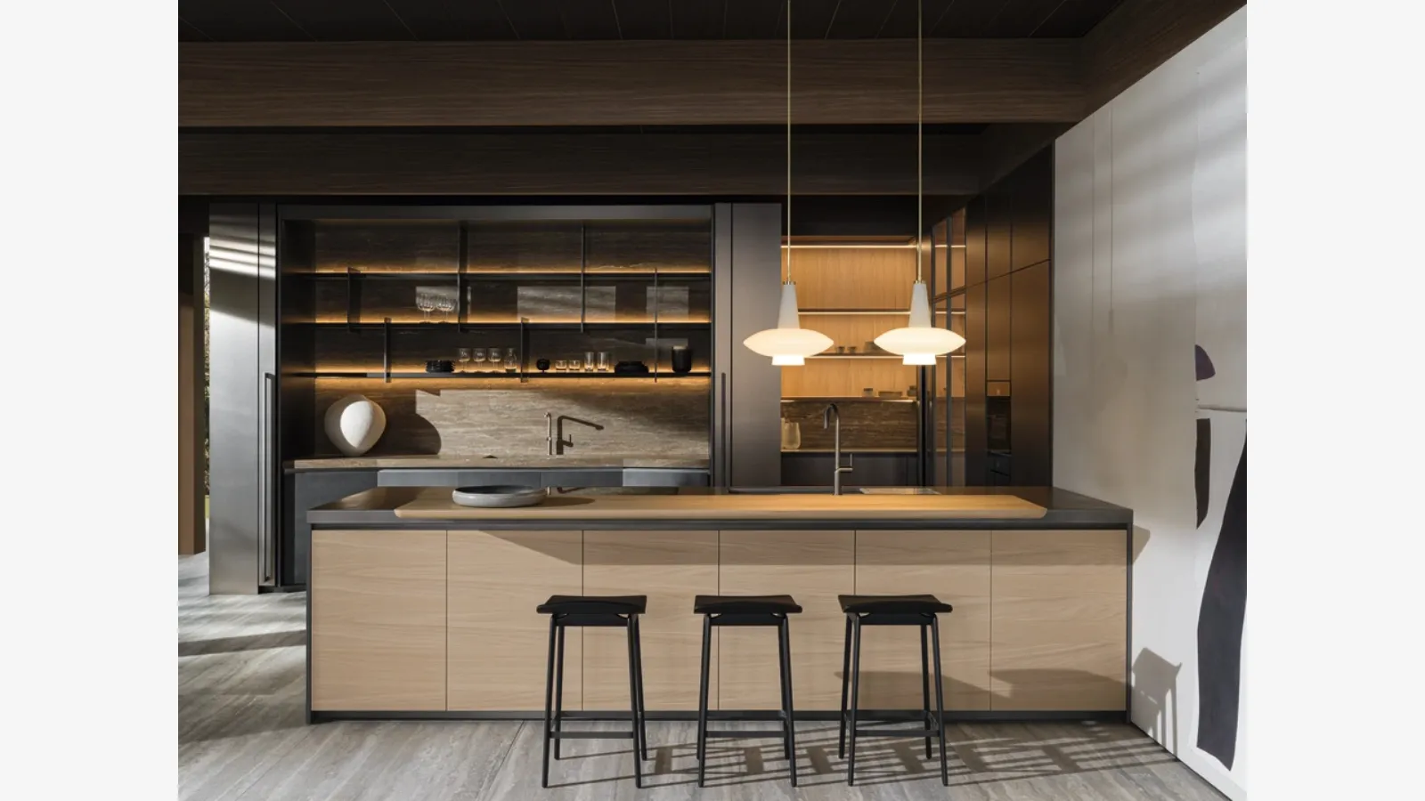 Molteni & C Woody ahşap tabure
