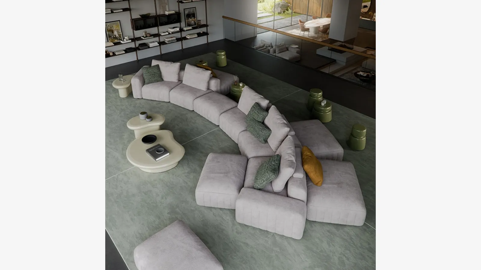 Cattelan Italia Gibson köşeli kanepe