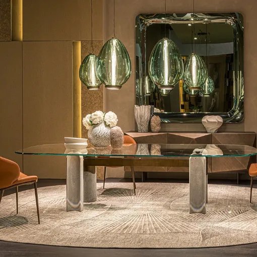 Cattelan Italia Bilbao Glass Masa