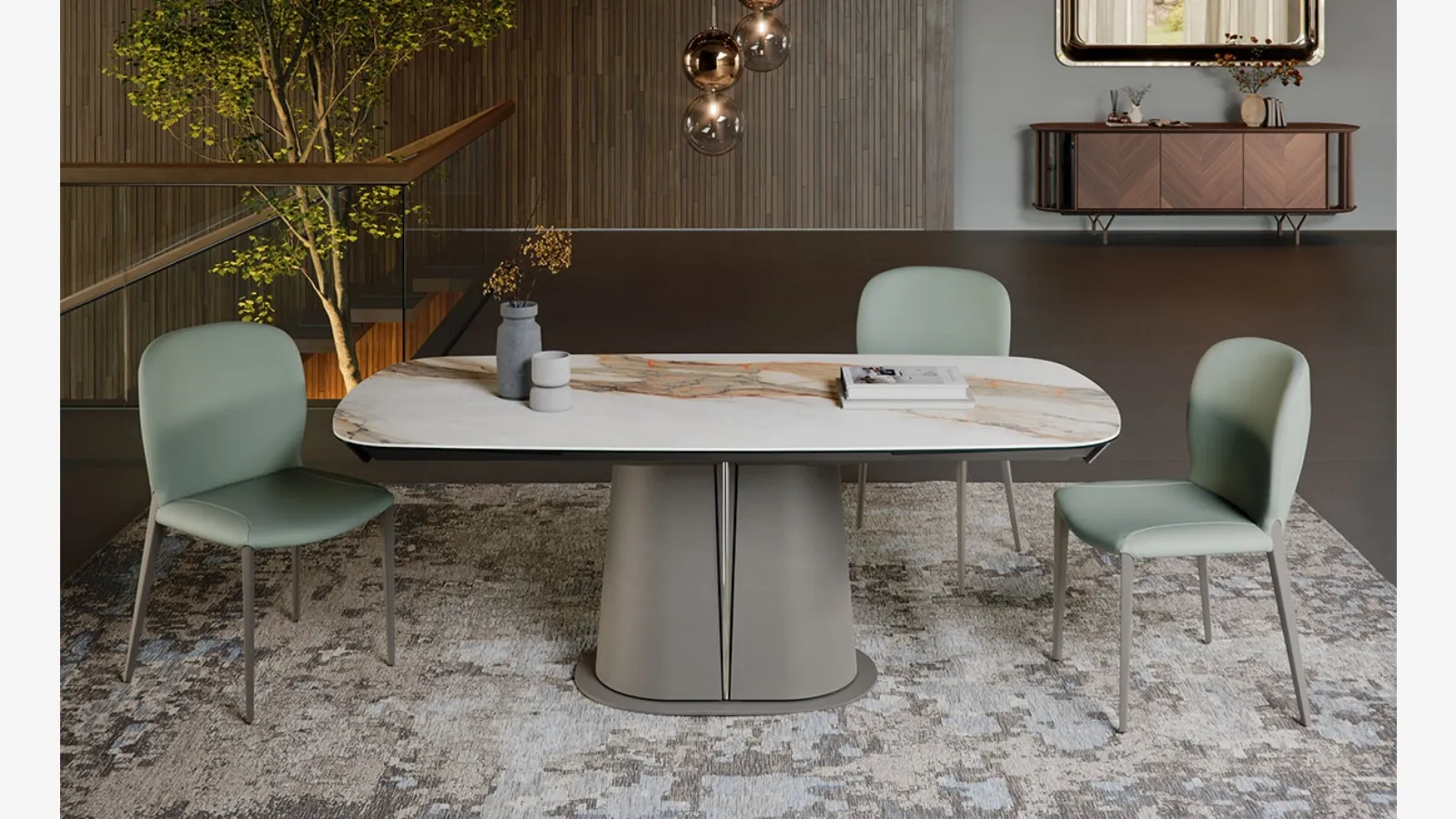 Cattelan Italia Gotham Keramik Drive uzatılabilir masa