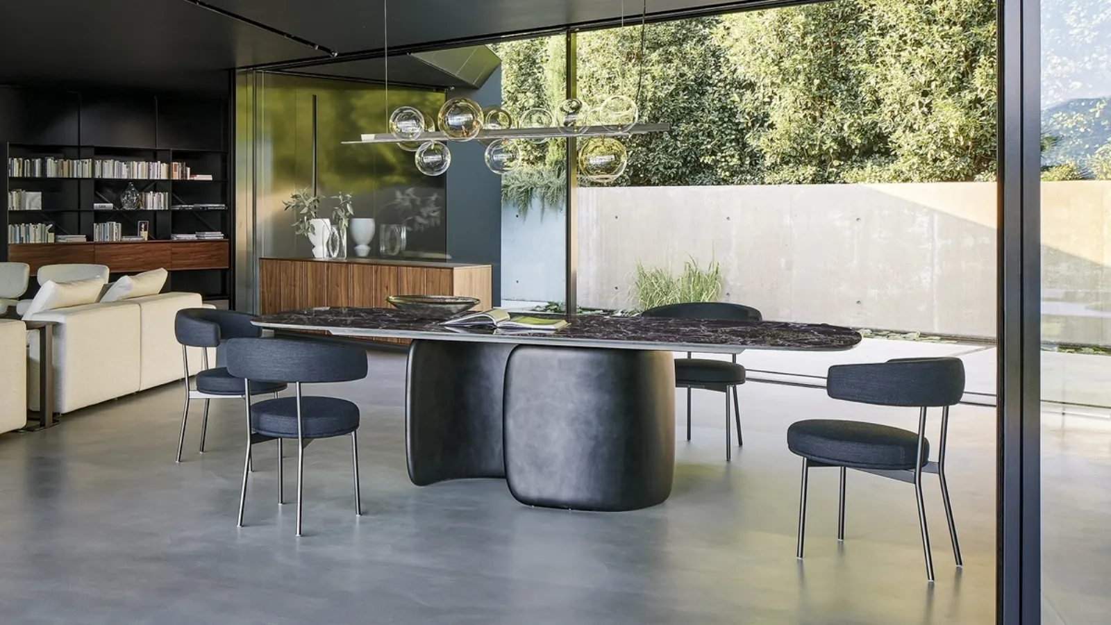 Mellow uzatılabilir masa Bonaldo'nun Seramik Mellow