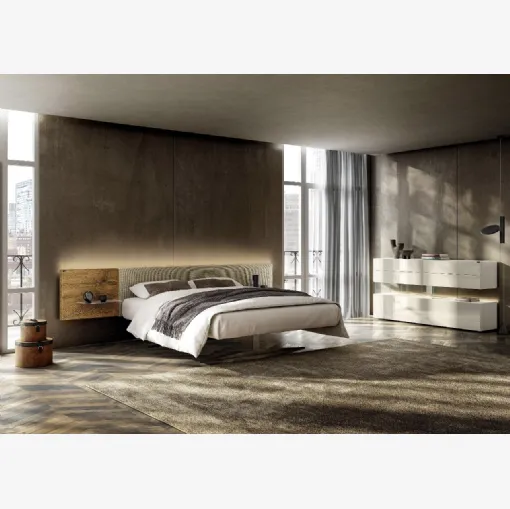 Lago Steel 1717 ahşap başlıklı yatak