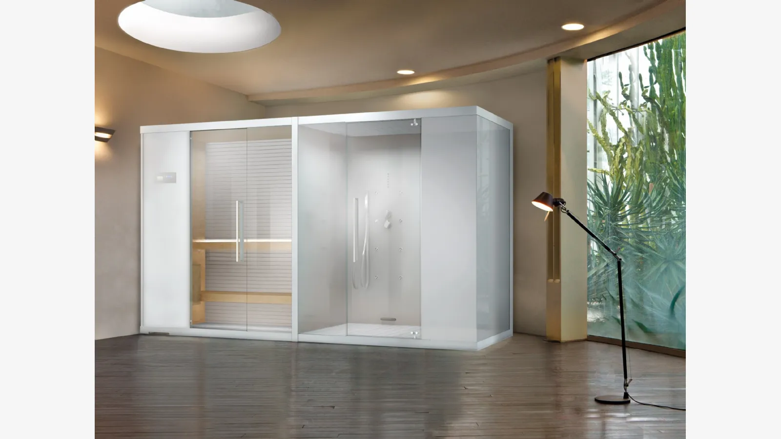 Megius Sauna + Hamman Nirvana Combi 1 Banyo Mobil'i olarak