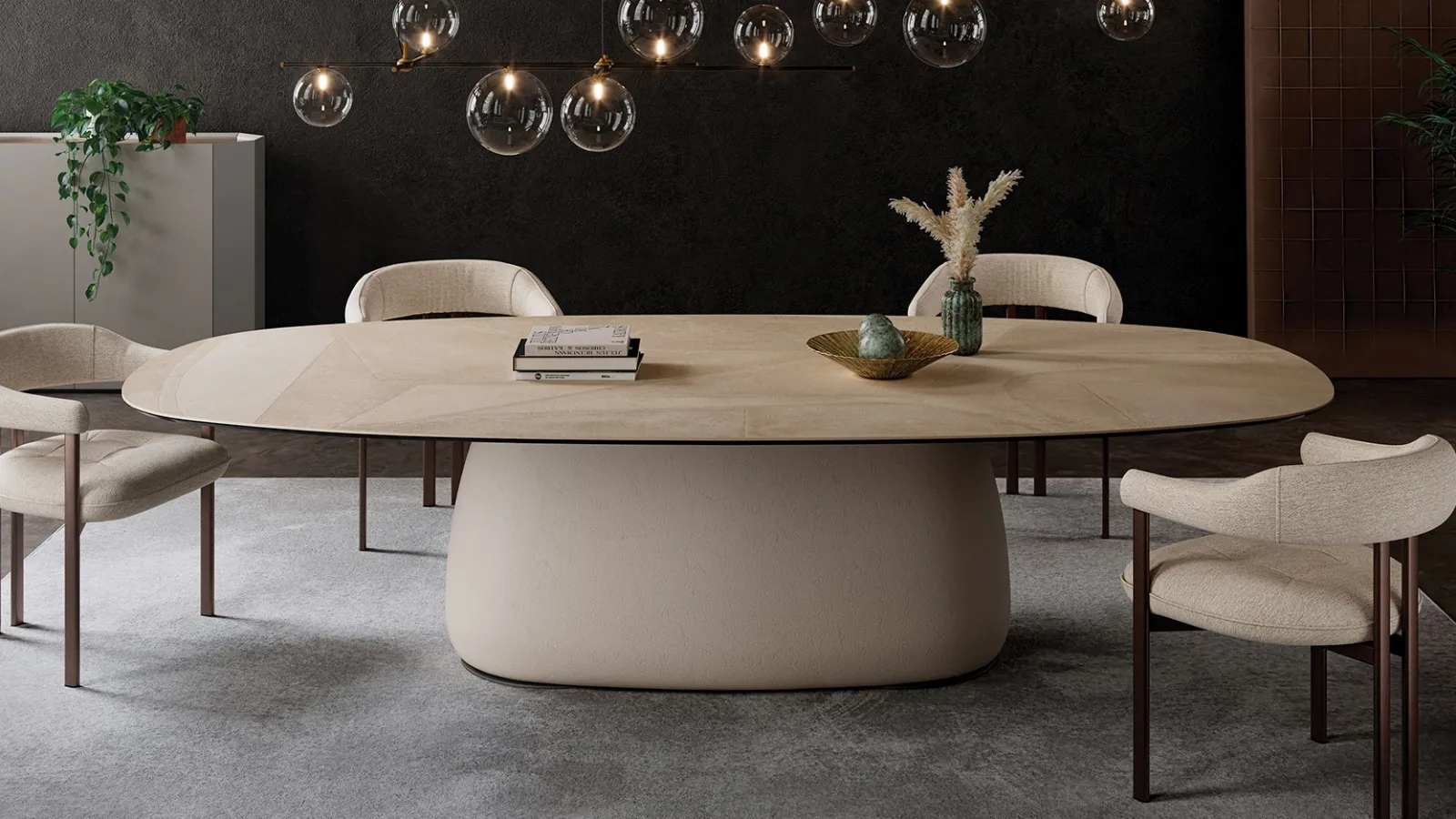 Cattelan Italia'nın Botero seramik masa.