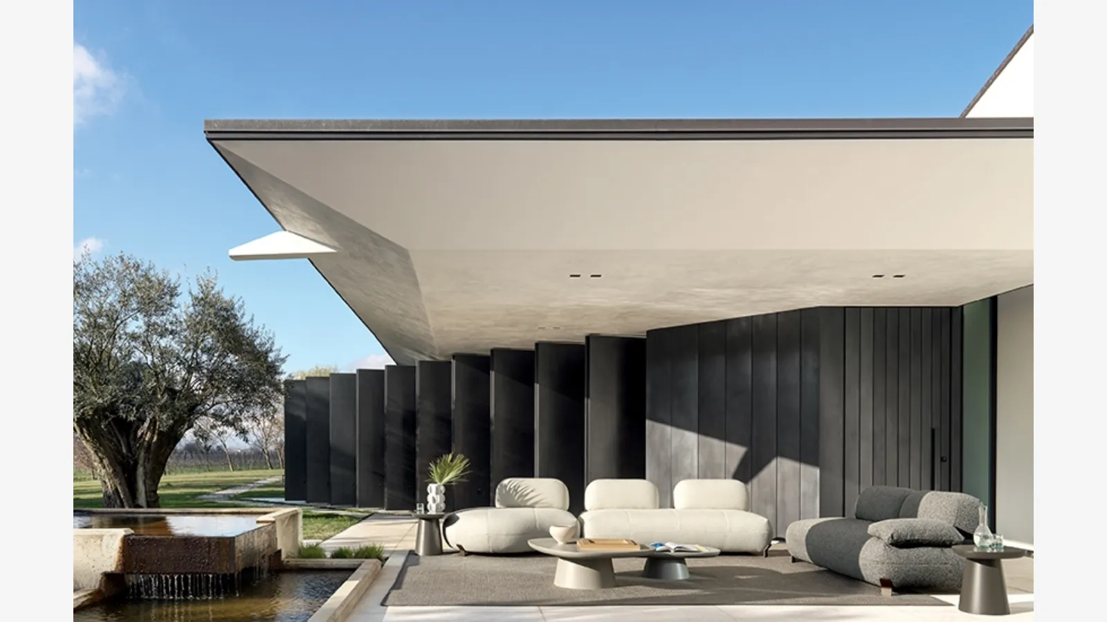 Ditre Italia'nın Pacific kumaş kaplı koltuk takımı