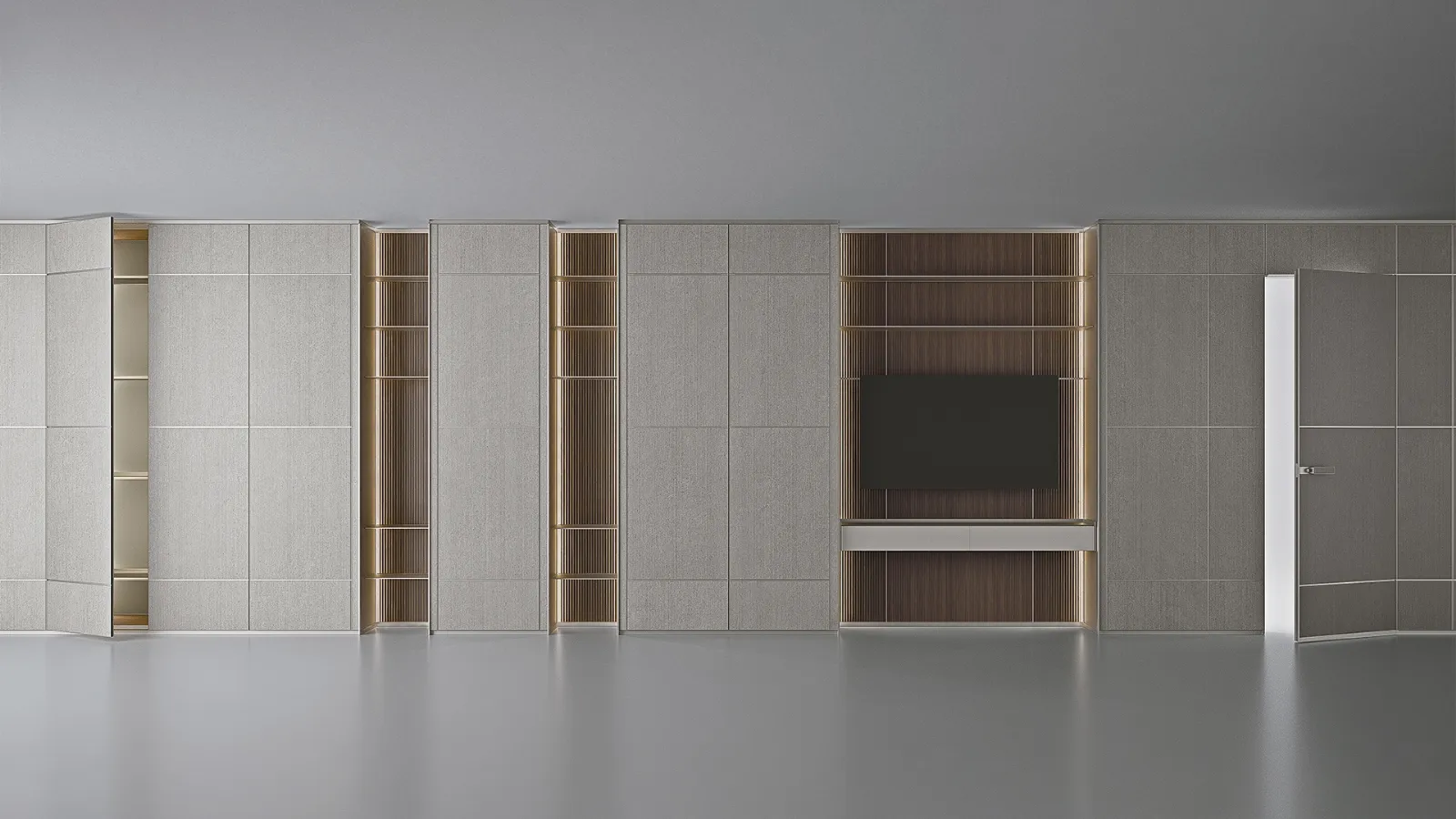 Rimadesio'nun Modulor Litech bölme du