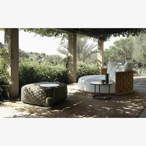 Molteni & C Hyde kumaş pufları