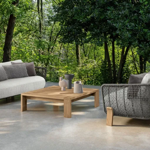 Talenti markasının Argo Wood Love Seat dış mekan mob
